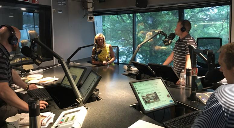 Heather Lyke in-studio w/ The Fan Morning Show Heather Lyke in-studio w/ The Fan Morning Show