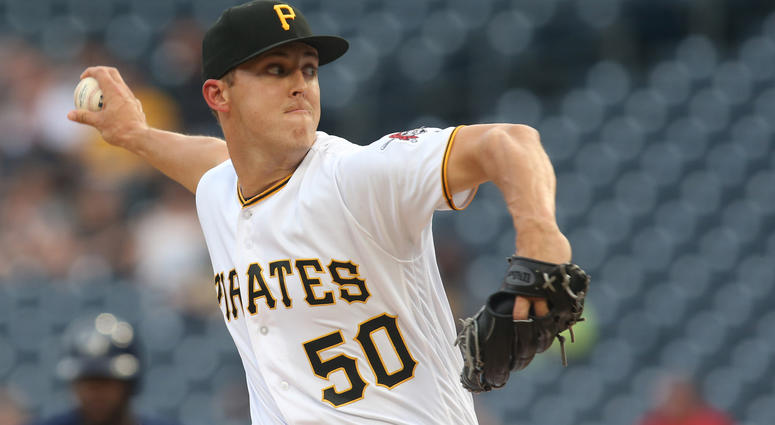 Pittsburgh Pirates starting pitcher Jameson Taillon (50) delivers a pitch against the Milwaukee Brewers during the first inning at PNC Park.