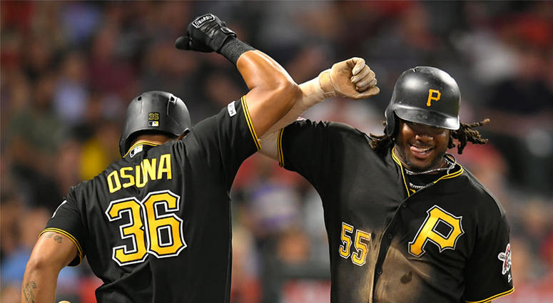 Josh Bell of the Pittsburgh Pirates Josh Bell of the Pittsburgh Pirates