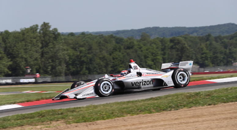 Team Penske's Will Power on the Mid-Ohio Sports Car Course On Way To Winning Pole Position Team Penske's Will Power Wins Pole Position For Honda Indy 200 At Mid-Ohio