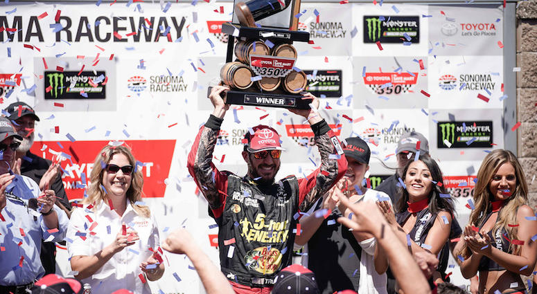 Martin Truex Jr. In Victory Lane At Sonoma Martin Truex Wins At Sonoma