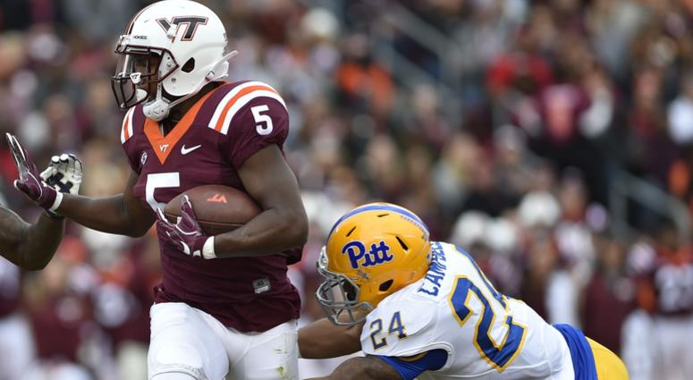 Phil Campbell III makes a tackle against Virginia Tech in 2017. Phil Campbell III makes a tackle against Virginia Tech in 2017.