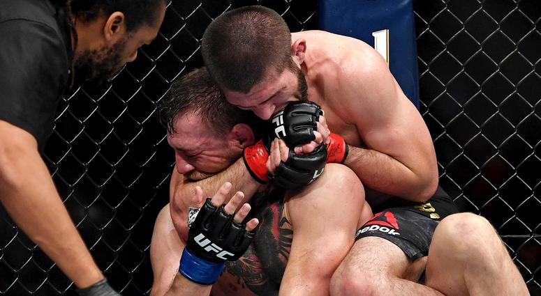 Conor McGregor taps out against Khabib Nurmagomedov Conor McGregor taps out against Khabib Nurmagomedov