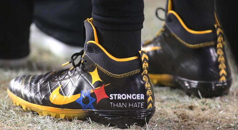 Ben Roethlisberger's Stronger Than Hate Cleats