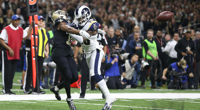 Missed pass interference call Missed pass interference call