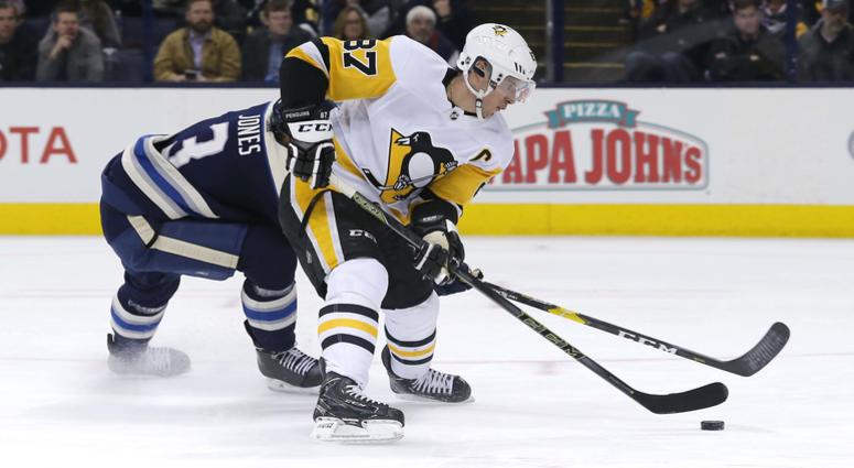 Sidney Crosby picks Seth Jones' pocket Sidney Crosby picks Seth Jones' pocket