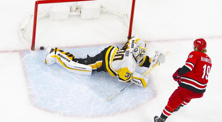 Matt Murray allows goal vs. CAR Matt Murray allows goal vs. CAR