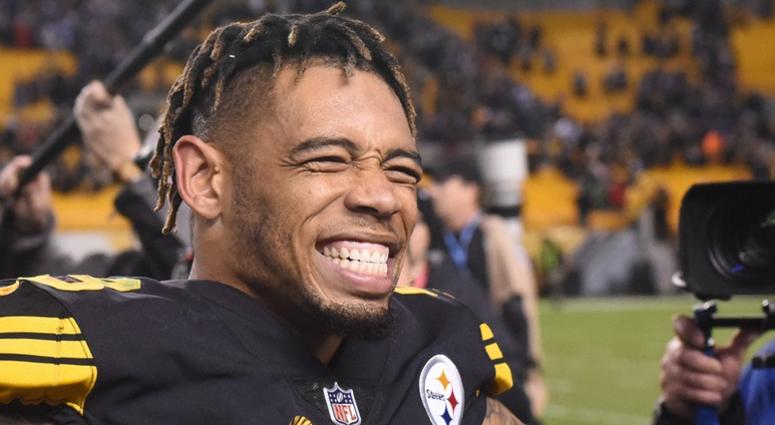 Pittsburgh Steelers cornerback Joe Haden (23) celebrates a win against the New England Patriots at Heinz Field.