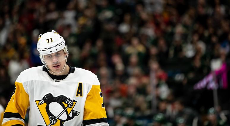 Pittsburgh Penguins forward Evgeni Malkin (71) during a game between the Minnesota Wild and Pittsburgh Penguins at Xcel Energy Center.