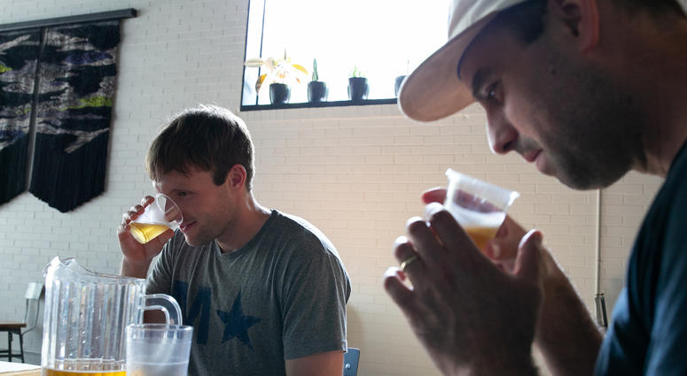 File Photo: Men drinking beer