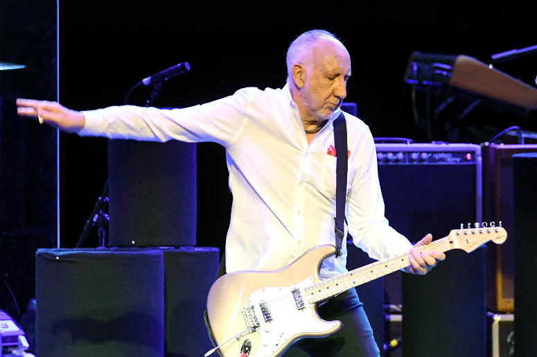 Guitarist Pete Townshend of The Who performs Guitarist Pete Townshend of The Who performs