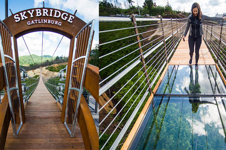 The new SkyBridge in Gatlinburg Tennessee is the longest pedestrian suspension bridge in North America,