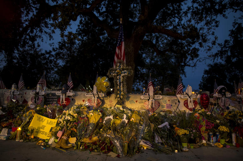 Vigil site for Borderline Bar and Grill shooting Vigil site for Borderline Bar and Grill shooting