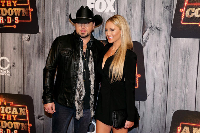 Jason Aldean and wife Brittany Jason Aldean and wife Brittany