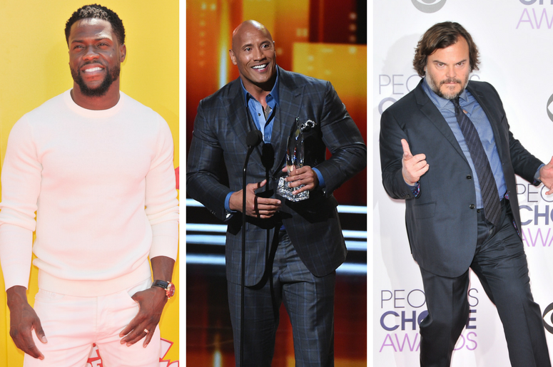 Jack Black, Dwayne "The Rock" Johnson, & Kevin Hart Jack Black, Dwayne "The Rock" Johnson, & Kevin Hart