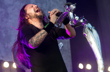 Leeds Festival 2017 - Day 3 8/27/2017 - Jonathan Davis of Korn performing live on stage on day 3 of Leeds Festival a Bramham Park, UK. Picture date: Sunday 27 August, 2017. Photo credit: Katja Ogrin/ EMPICS Entertainment. (Photo by PA Images/Sipa USA) *** US Rights