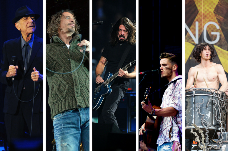 Leonard Cohen, Chris Cornell, Foo Fighters, Kaleo, and Nothing More Leonard Cohen, Chris Cornell, Foo Fighters, Kaleo, and Nothing More