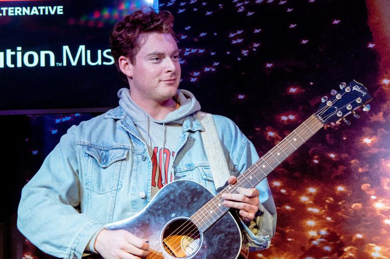 lovelytheband in the Playstation Music Space At ALT 105.3 lovelytheband in the Playstation Music Space At ALT 105.3