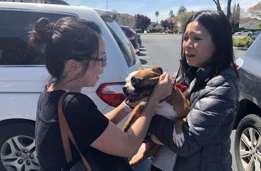 Diamond is reunited with Vanny Nguyen Diamond is reunited with Vanny Nguyen (Photo credit: Jennifer Hodges/KCBS Radio)