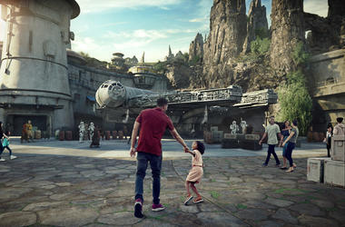 Smuggler's Run at Star Wars: Galaxy's Edge inside the Disneyland Resort Star Wars: Galaxy's Edge will open May 31, 2019, at Disneyland Park in Anaheim, California, and Aug. 29, 2019, at Disney's Hollywood Studios in Lake Buena Vista, Florida. At 14 acres each, Star Wars: Galaxy's Edge will be Disney's largest single-themed la