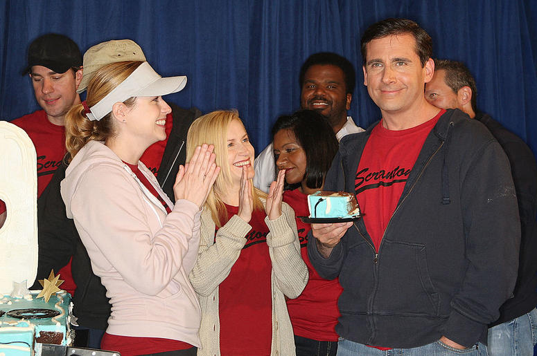 Jenna Fischer, Angela Kinsey & Steve Carell