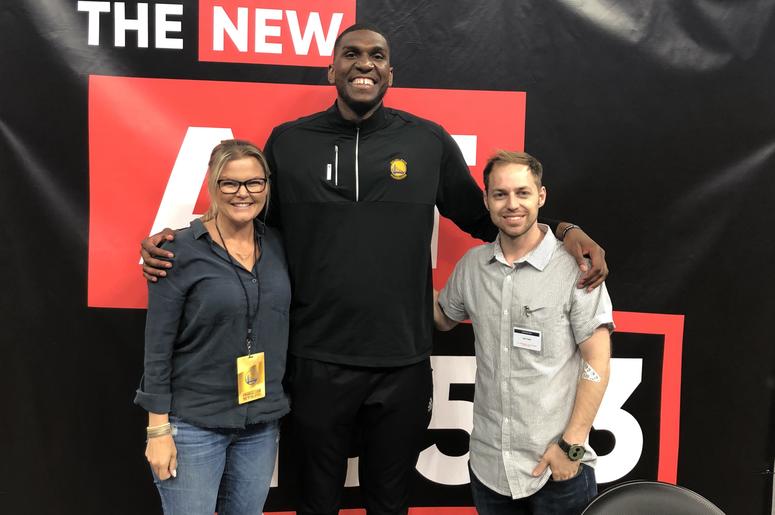 Kevon Looney with DK and Dallas Kevon Looney with DK and Dallas