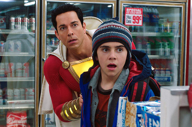 Zachary Levi and Jack Dylan Grazer in "Shazam!" Zachary Levi and Jack Dylan Grazer in "Shazam!"