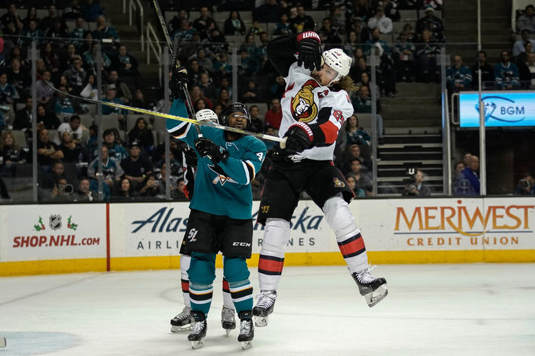Erik Karlsson And Joel Ward