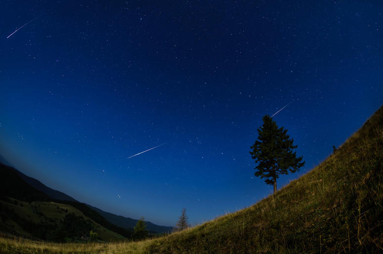 The Perseid meteor shower The Perseid meteor shower