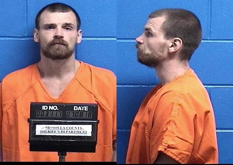 AP18190791024823 This Sunday, July 8, 2018 booking photo provided by the Missoula County Jail shows suspect Francis Crowley, who was being held on $50,000 bail on a charge of criminal endangerment. On Saturday, July 7, the Missoula County Sheriff's deputies were called ab