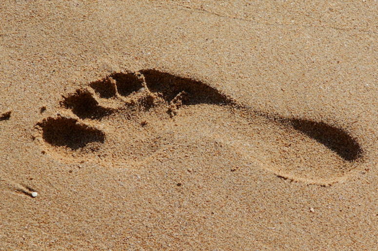 Foot, Footprint, Feet, Sand, Beach Foot, Footprint, Feet, Sand, Beach