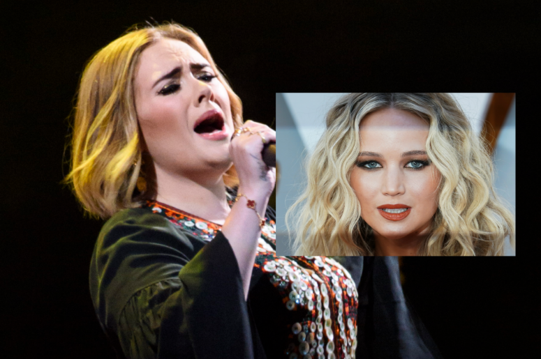PA Images/Sipa USA (Adele); Anthony Behar/Sipa USA (Jennifer Lawrence) PA Images/Sipa USA (Adele); Anthony Behar/Sipa USA (Jennifer Lawrence)