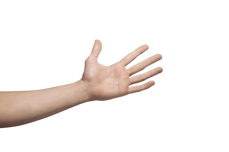 Hand, Slap, Isolated, White Background Hand, Slap, Isolated, White Background