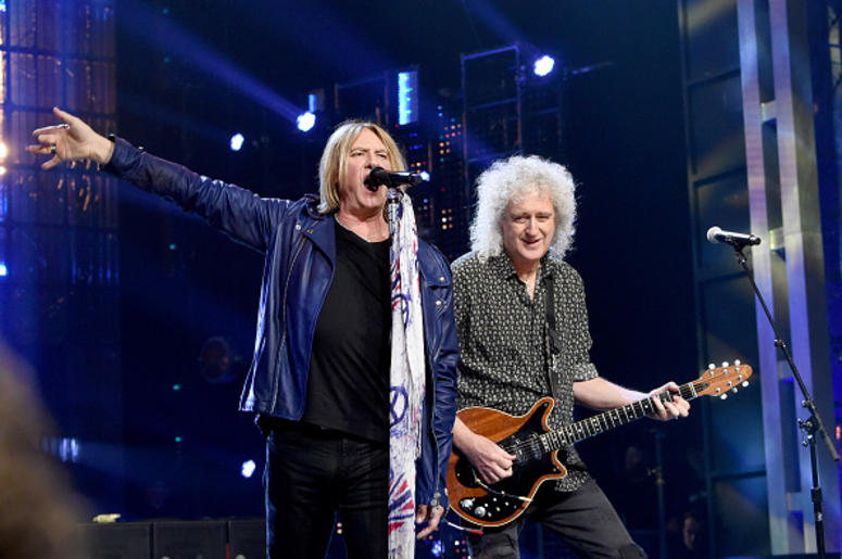 Joe Elliott and Brian May