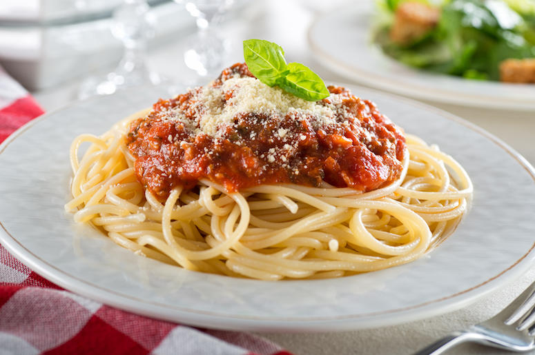Pasta, Spaghetti Bolognese, Cheese, Basil, Restaurant Pasta, Spaghetti Bolognese, Cheese, Basil, Restaurant