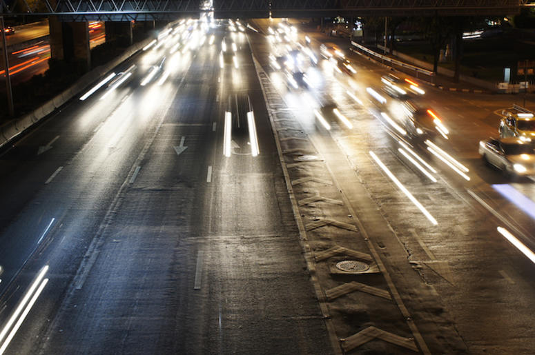 Highway, Speed Trail, Lights, Dark, Headlights, Night Highway, Speed Trail, Lights, Dark, Headlights, Night