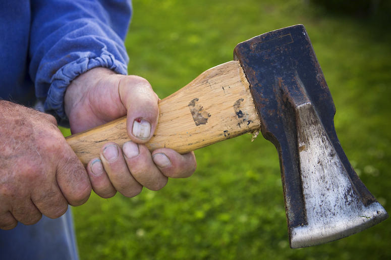 Axe, Hatchet, Hands, Man, Grass Axe, Hatchet, Hands, Man, Grass