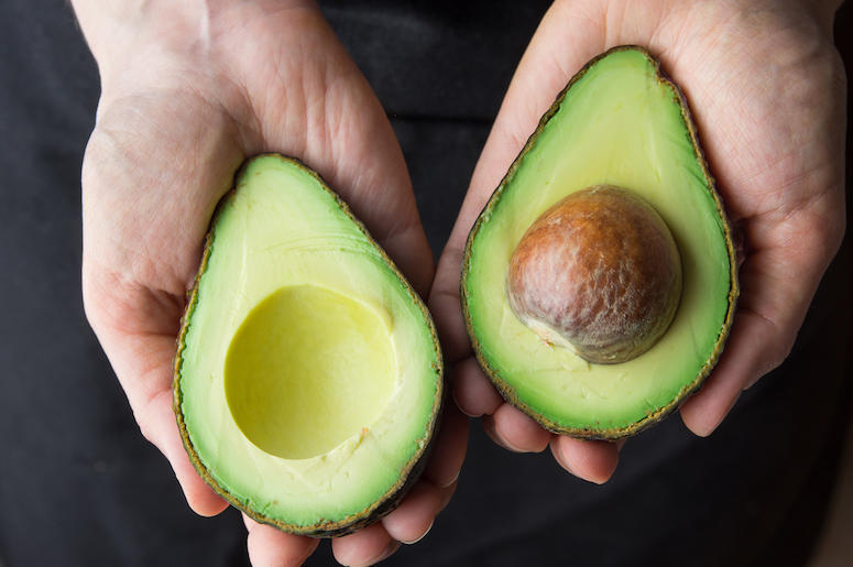 Fresh, Avocado, Sliced, Pit, Green, Organic, Woman Holding Avocado Fresh, Avocado, Sliced, Pit, Green, Organic, Woman Holding Avocado