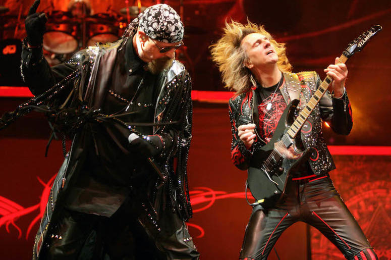 Rob Halford, Glenn Tipton, Judas Priest, Live, Concert, Sweden, 2009 Rob Halford, Glenn Tipton, Judas Priest, Live, Concert, Sweden, 2009