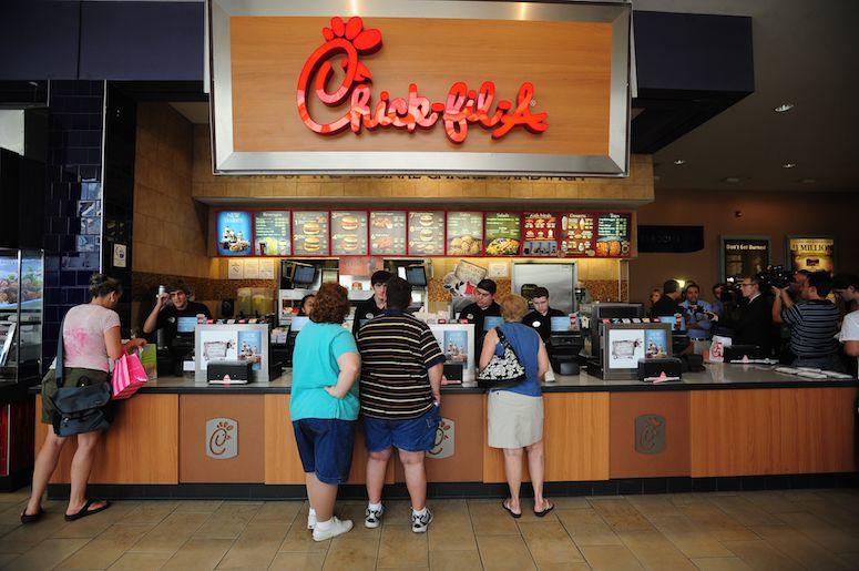 Chick-fil-A, Counter, Customers, Ordering Chick-fil-A, Counter, Customers, Ordering