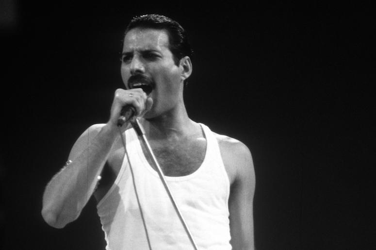 Freddie Mercury, Queen, Live Aid, Black and White, 1985 Freddie Mercury, Queen, Live Aid, Black and White, 1985