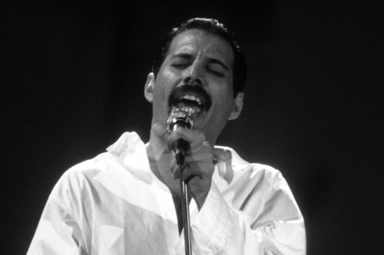 Freddie Mercury, Queen, Live Aid, Black and White, 1985, Jacket Freddie Mercury, Queen, Live Aid, Black and White, 1985, Jacket