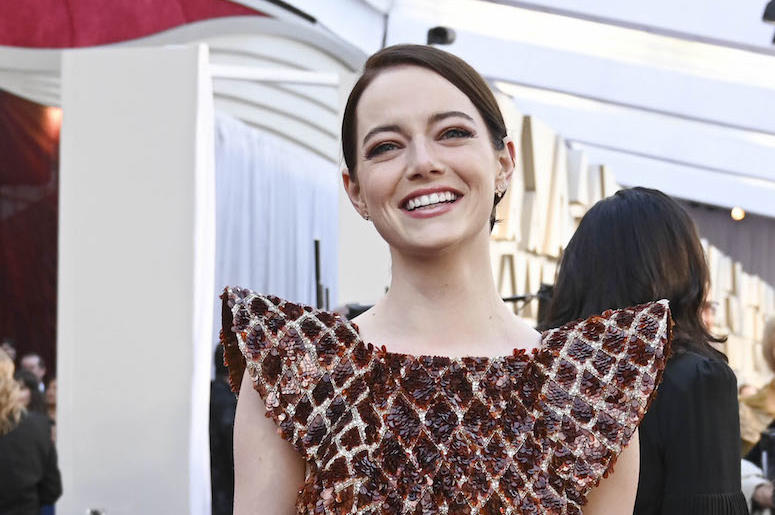 Emma Stone, Red Carpet, Smiling, 91st Academy Awards, 2019 Emma Stone, Red Carpet, Smiling, 91st Academy Awards, 2019