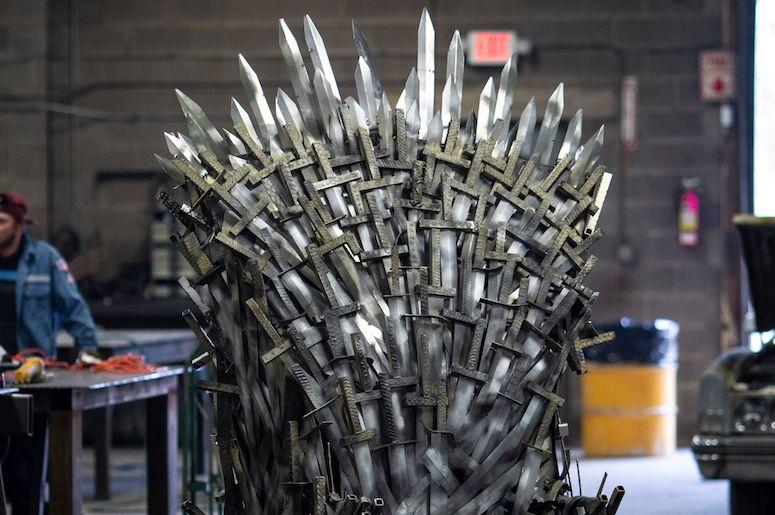 Game of Thrones, Iron Throne, Replica, Knight School of Welding, 2019 Game of Thrones, Iron Throne, Replica, Knight School of Welding, 2019