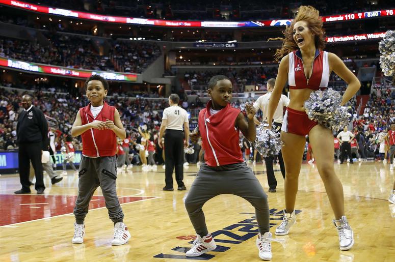 Kid Dancing At An NBA Game