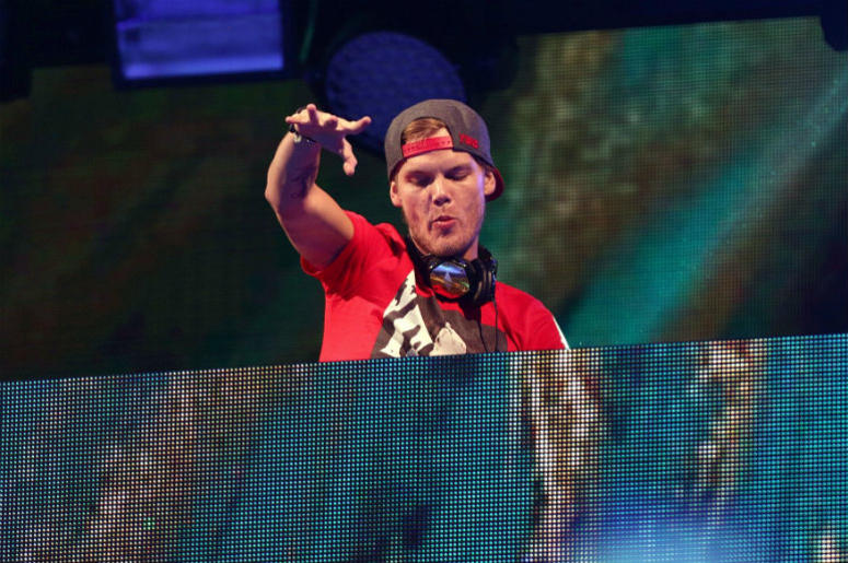 Avicii performing during Capital FM's Summertime Ball at Wembley Stadium, London