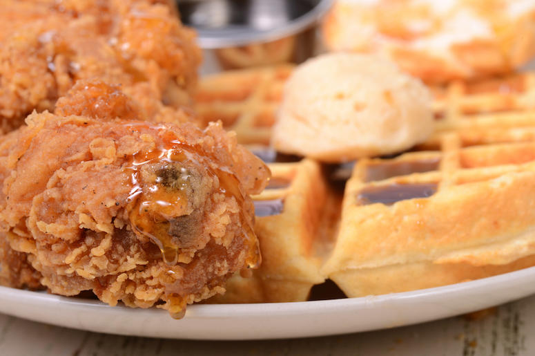 Chicken, Waffles, Butter, Maple Syrup Chicken, Waffles, Butter, Maple Syrup