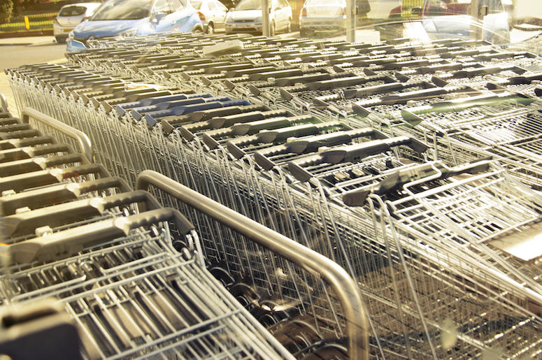 Shopping Carts, Organized, Return Area Shopping Carts, Organized, Return Area