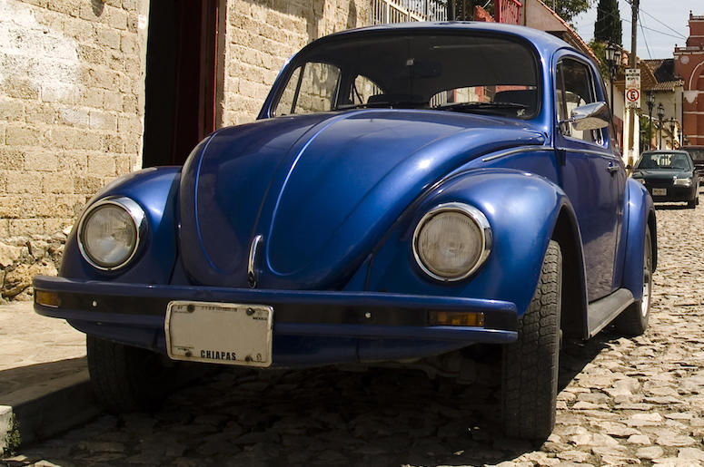 Blue, Volkswagen, Beetle, Streets, Mexico Blue, Volkswagen, Beetle, Streets, Mexico
