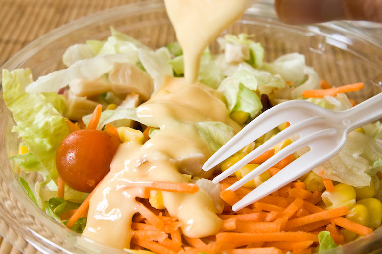 Fast Food, Salad, Plastic Fork Fast Food, Salad, Plastic Fork